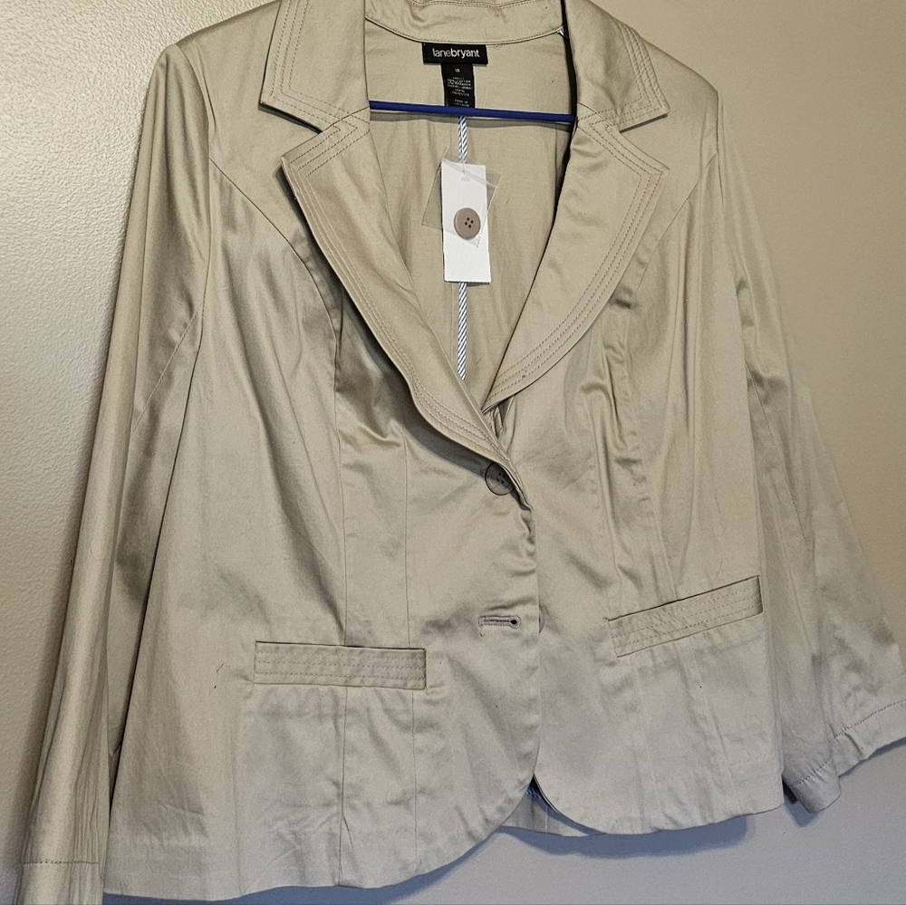 Lane Bryant Cream Blazer for Women